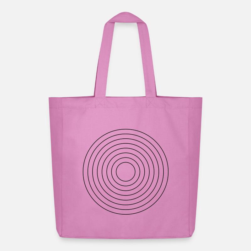 Abstraktes buntes geometrisches Musterdesign - Midweight recycelter Stoffbeutel von Stanley/Stella - Pink