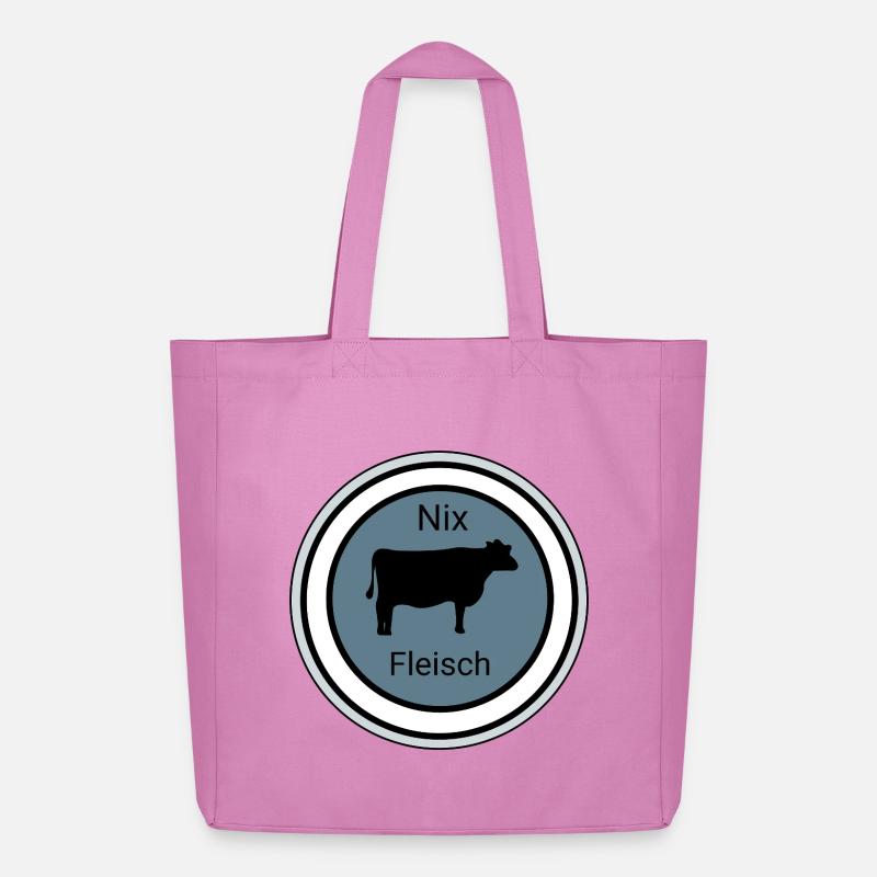 Nix Fleisch Silhouette - Midweight recycelter Stoffbeutel von Stanley/Stella - Pink