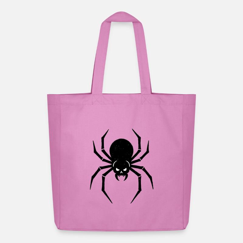 Halloween Spinne | Dunkle Spinne - Midweight recycelter Stoffbeutel von Stanley/Stella - Pink