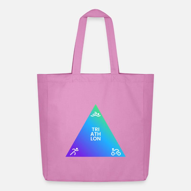 Triathlon Dreieck Gradient Logo - Midweight recycelter Stoffbeutel von Stanley/Stella - Pink