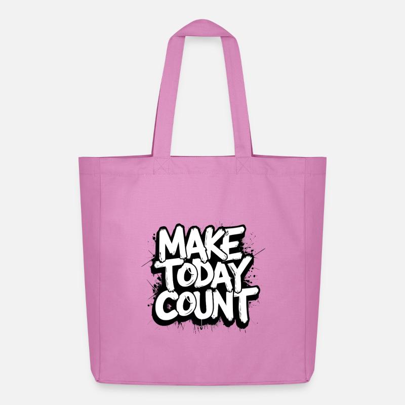 Faites en sorte que le jour compte - Tote bag Stanley/Stella Midweight recyclé - rose