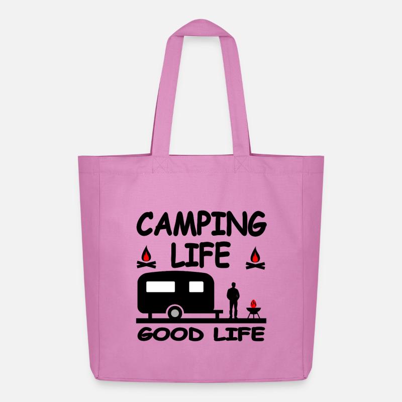 Camping - Midweight recycelter Stoffbeutel von Stanley/Stella - Pink