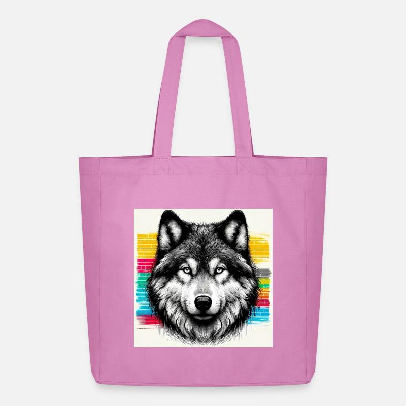 Wolf - Midweight recycelter Stoffbeutel von Stanley/Stella - Pink