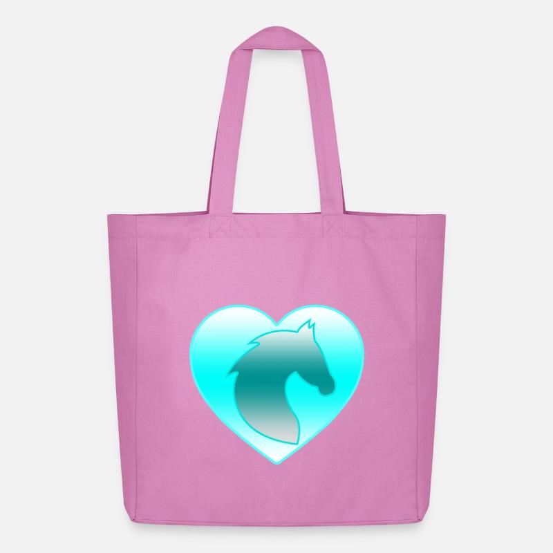 Pferde - Midweight recycelter Stoffbeutel von Stanley/Stella - Pink