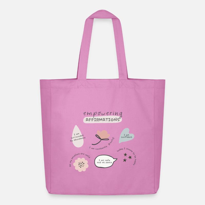 Empowering Affirmations - Midweight recycelter Stoffbeutel von Stanley/Stella - Pink