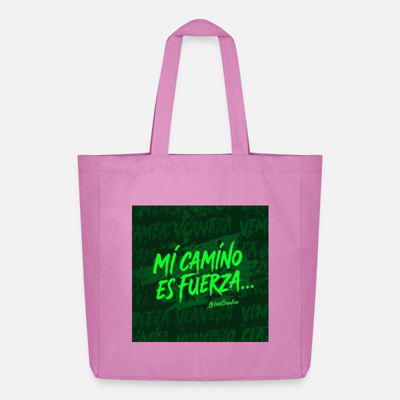 Mon chemin, c’est la force - Tote bag Stanley/Stella Midweight recyclé - rose