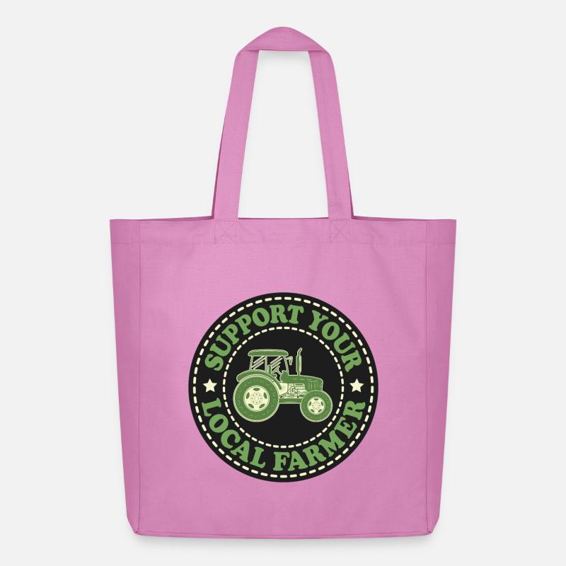 Support Your Local Farmer - Midweight recycelter Stoffbeutel von Stanley/Stella - Pink