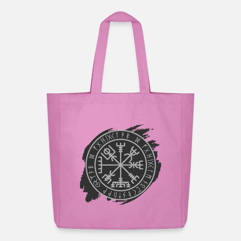 Vegvisir Wikinger Kompass - Midweight recycelter Stoffbeutel von Stanley/Stella - Pink