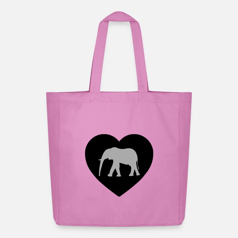 Elefant - Midweight recycelter Stoffbeutel von Stanley/Stella - Pink