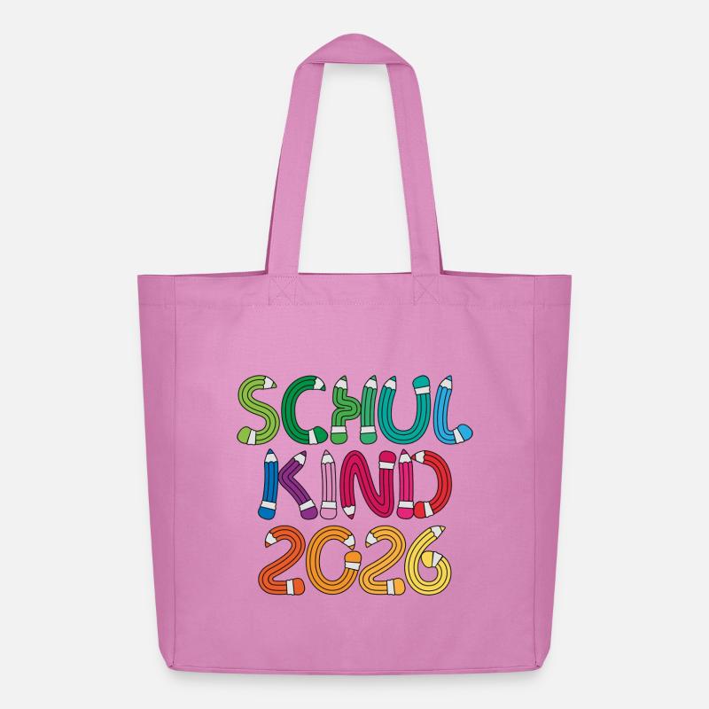 Schulkind 2026 Schule Einschulung Schulanfang - Midweight recycelter Stoffbeutel von Stanley/Stella - Pink