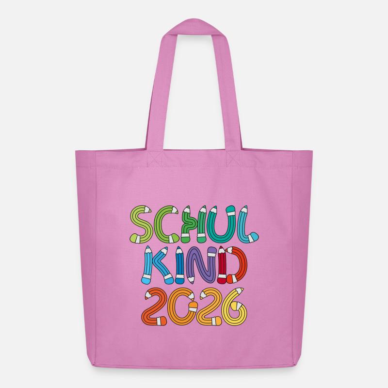 Schulkind 2026 Schule Einschulung Schulanfang - Midweight recycelter Stoffbeutel von Stanley/Stella - Pink