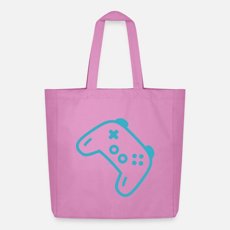 Türkise Controller-Silhouette - Midweight recycelter Stoffbeutel von Stanley/Stella - Pink