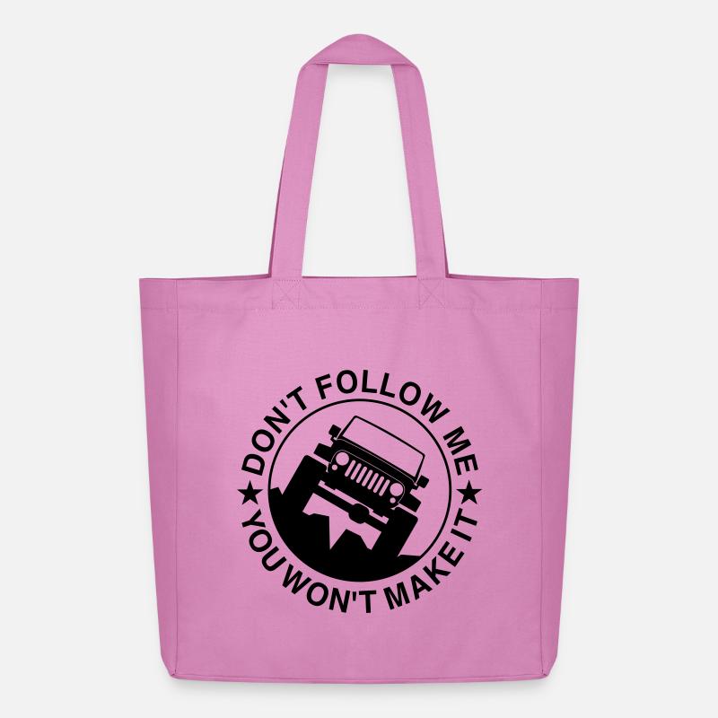 Don't follow me! - Midweight recycelter Stoffbeutel von Stanley/Stella - Pink