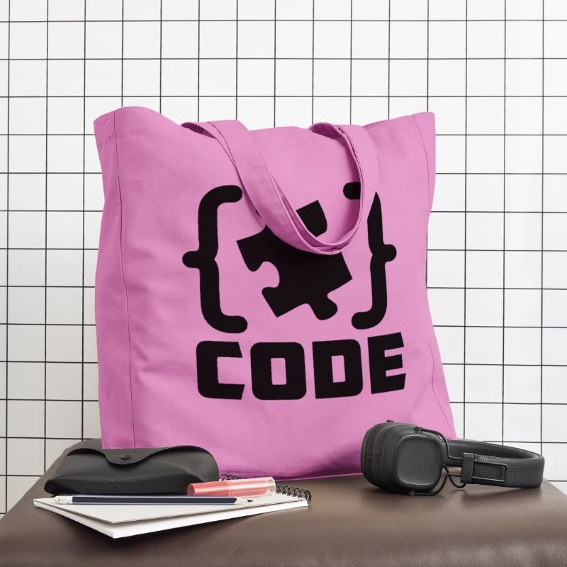 programmeur Code résolution de pièces de puzzle Tote bag Stanley/Stella Midweight recyclé