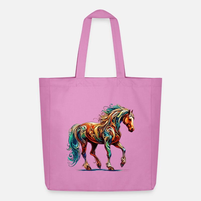 Pferd - Midweight recycelter Stoffbeutel von Stanley/Stella - Pink