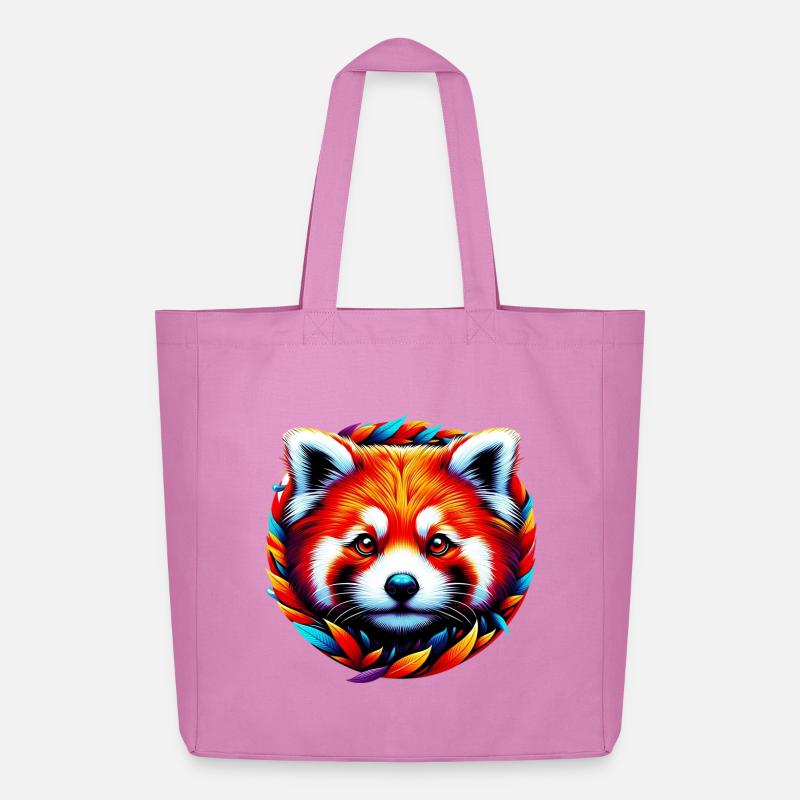 Kleiner Panda - Midweight recycelter Stoffbeutel von Stanley/Stella - Pink