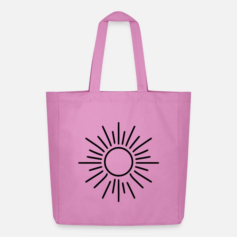 stilisierte Sonne - Midweight recycelter Stoffbeutel von Stanley/Stella - Pink