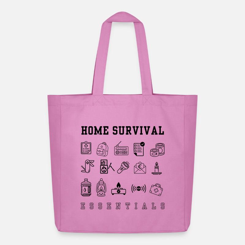 Plan d’urgence - apocalypse - Tote bag Stanley/Stella Midweight recyclé - rose