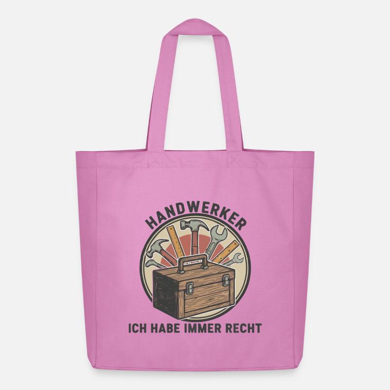 Handwerker Ehre - Midweight recycelter Stoffbeutel von Stanley/Stella - Pink