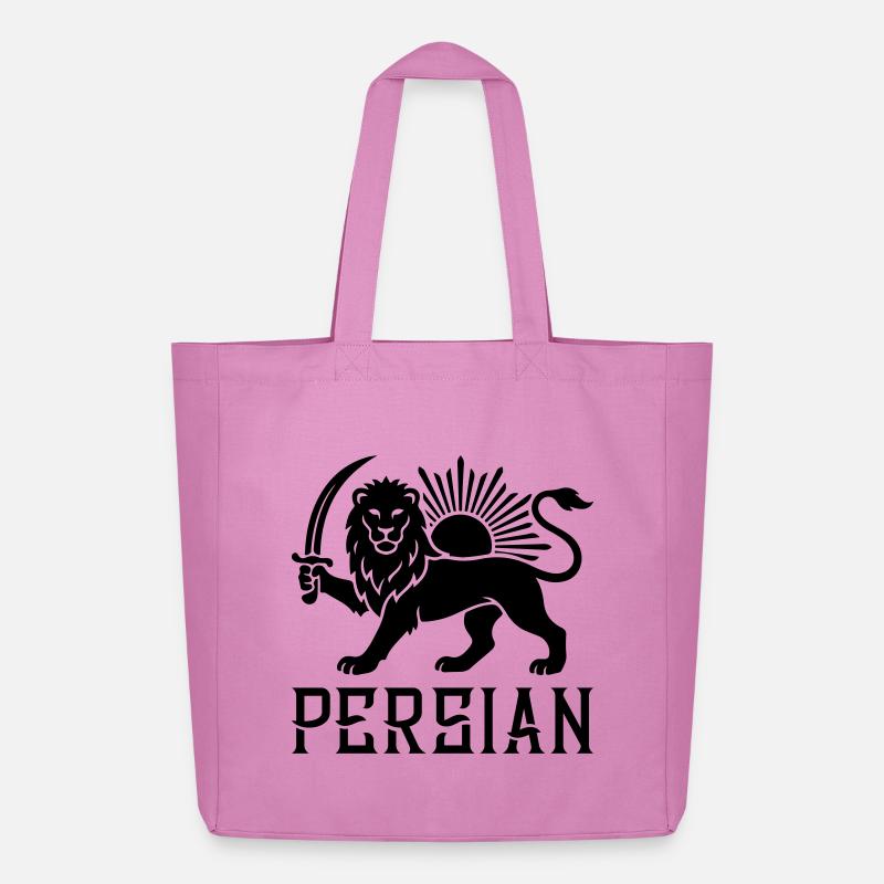 Persischer Löwe Persien Iran - Midweight recycelter Stoffbeutel von Stanley/Stella - Pink