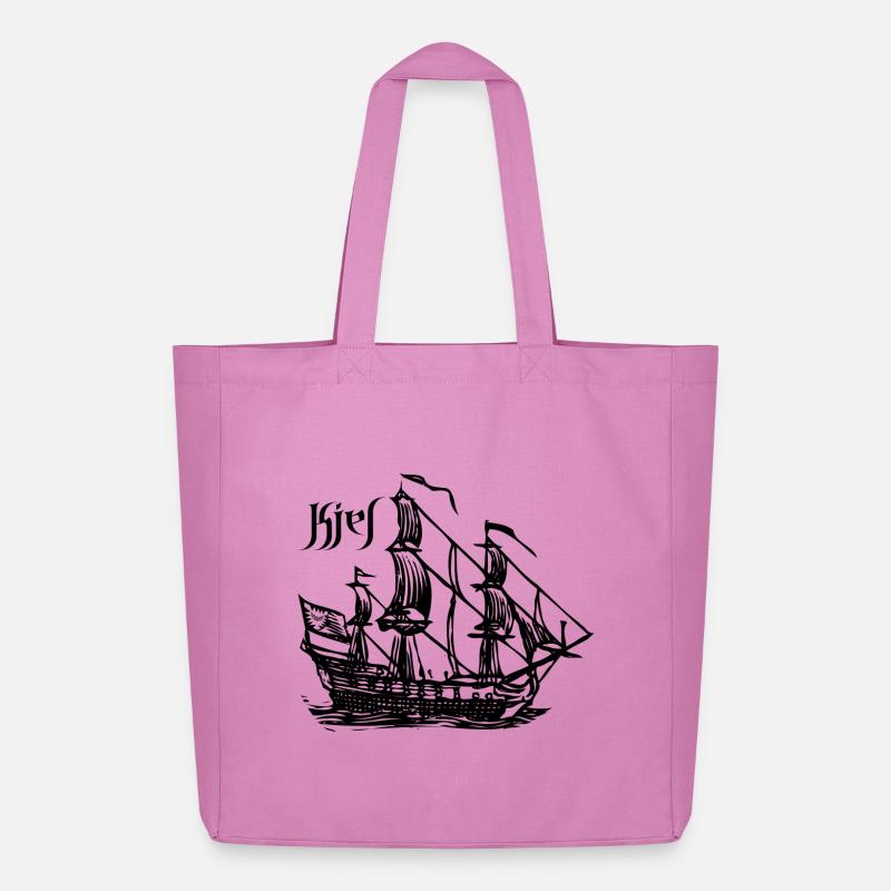 Kiel - Segelschiff - Midweight recycelter Stoffbeutel von Stanley/Stella - Pink