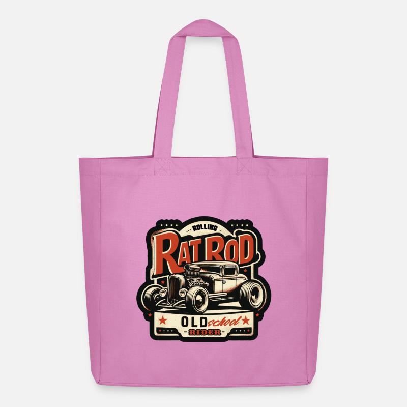 Ratsking Ratlook Shirt – Rustikaler Custom Style - Midweight recycelter Stoffbeutel von Stanley/Stella - Pink
