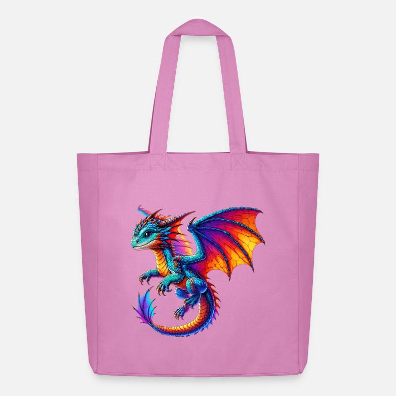Drache - Midweight recycelter Stoffbeutel von Stanley/Stella - Pink