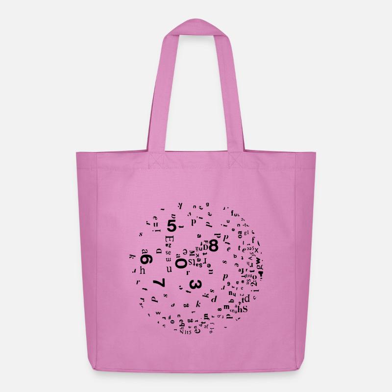 Zahlen und Buchstaben - Midweight recycelter Stoffbeutel von Stanley/Stella - Pink