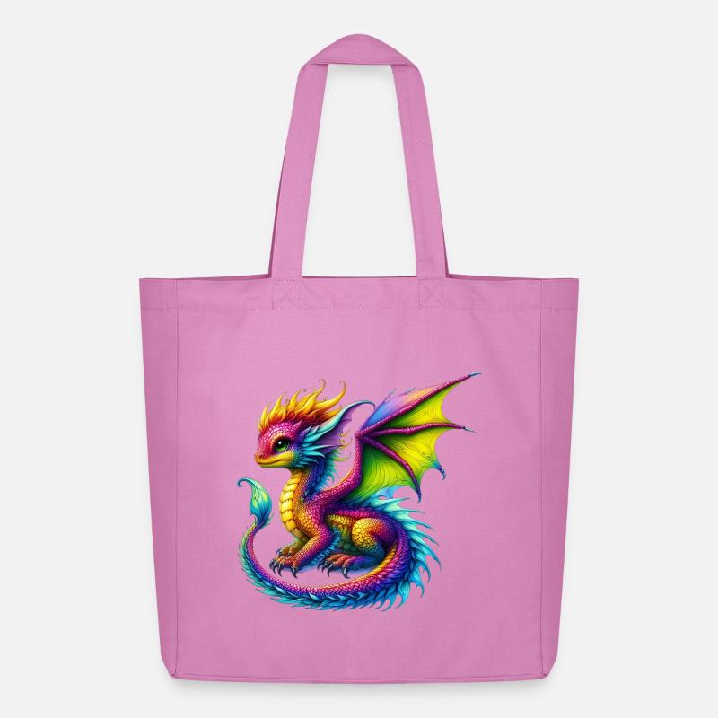 Drache - Midweight recycelter Stoffbeutel von Stanley/Stella - Pink