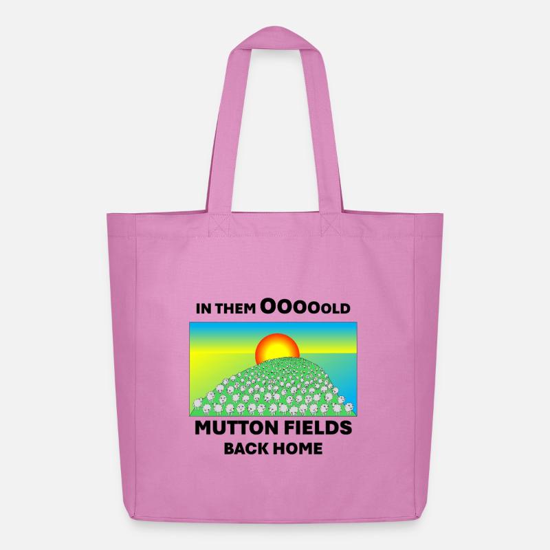 Mutton fields back home - Midweight Recycled Tote Bag by Stanley/Stella - pink