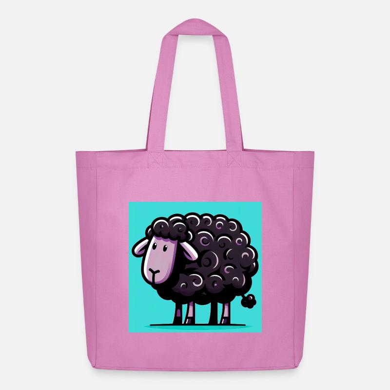 Schwarzes Schaf - Midweight recycelter Stoffbeutel von Stanley/Stella - Pink
