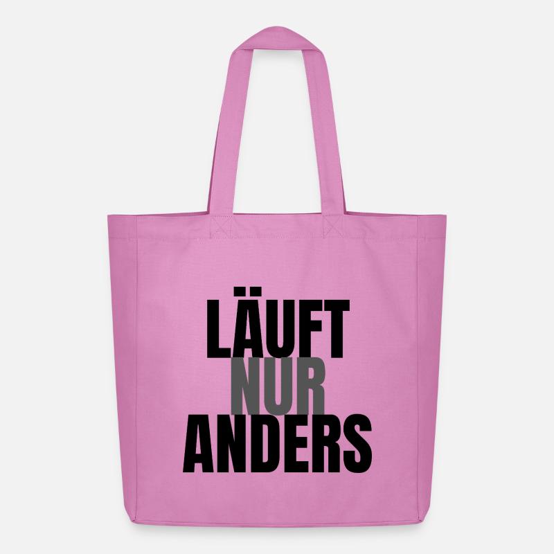 Läuft nur anders - Midweight recycelter Stoffbeutel von Stanley/Stella - Pink