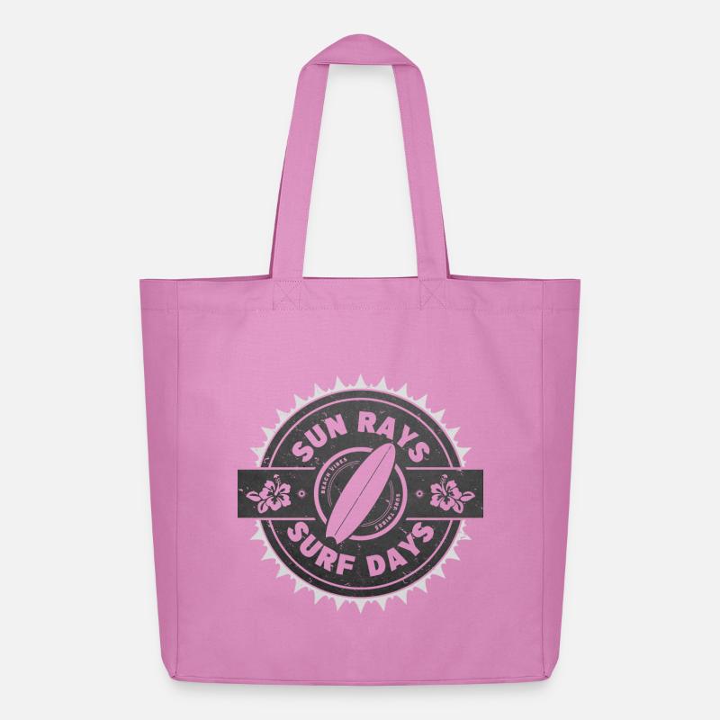 Surf Retro Surfer Conception graphique - Tote bag Stanley/Stella Midweight recyclé - rose