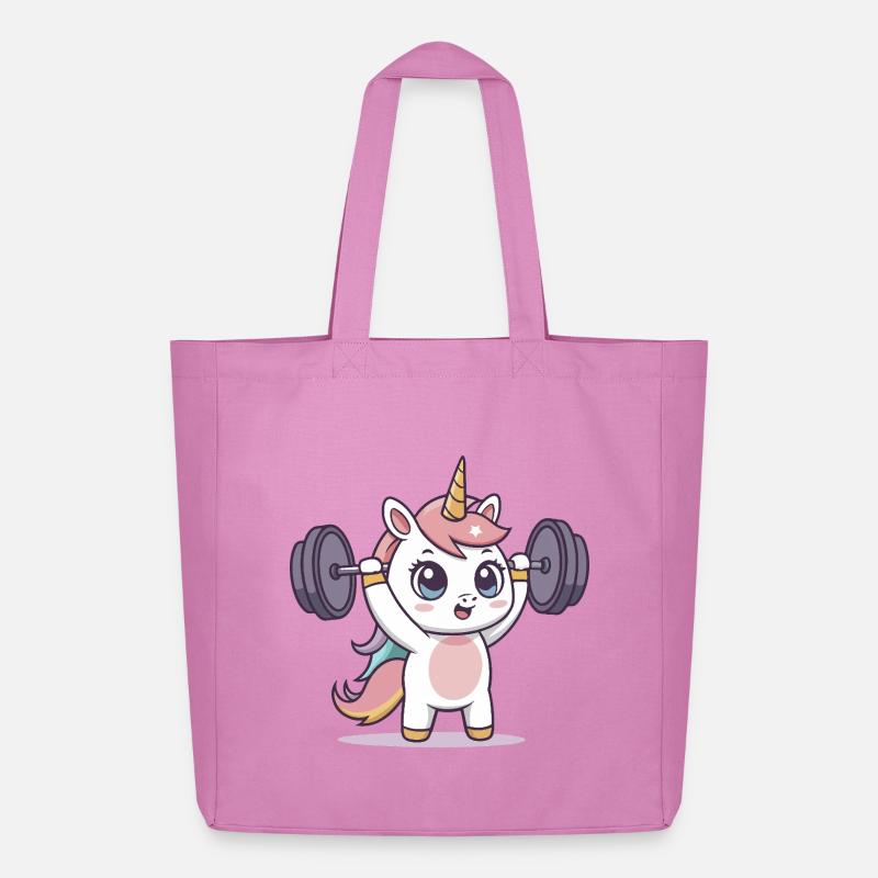 Einhorn-Athlet im Training - Midweight recycelter Stoffbeutel von Stanley/Stella - Pink