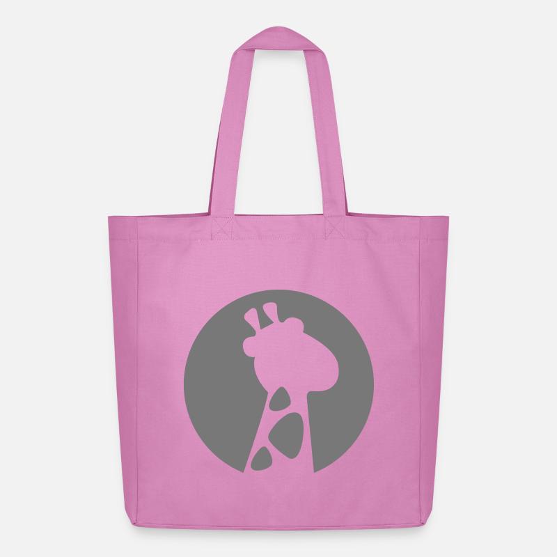 funny giraffe - Midweight recycelter Stoffbeutel von Stanley/Stella - Pink