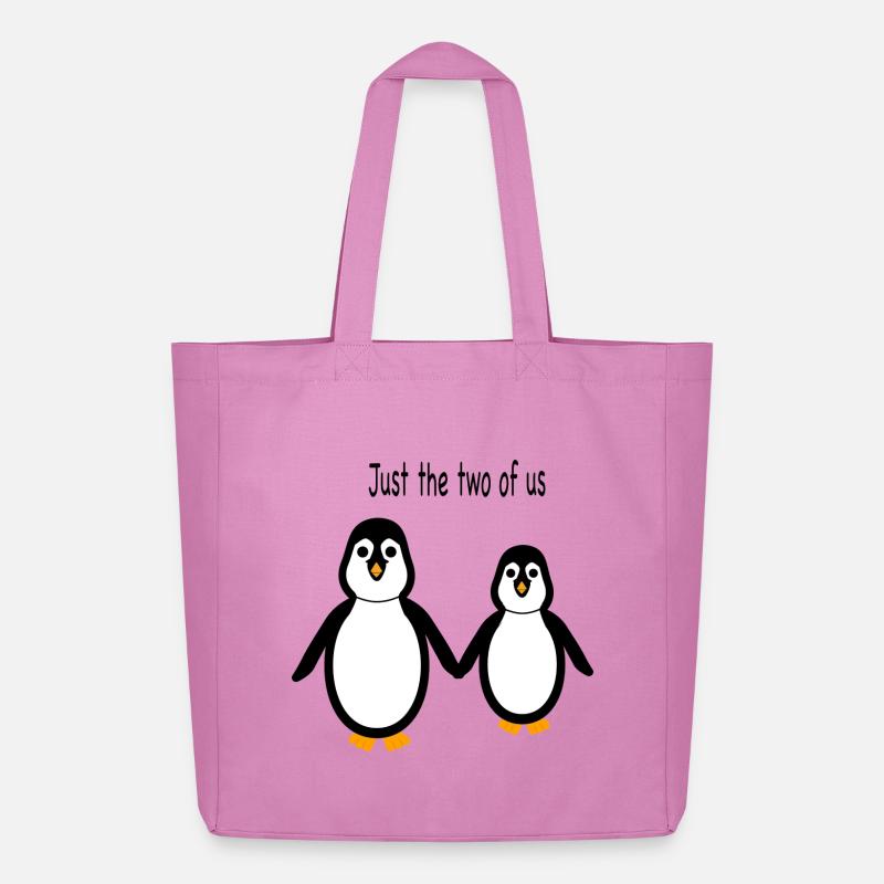 Pinguin - Zwei von uns - Midweight recycelter Stoffbeutel von Stanley/Stella - Pink