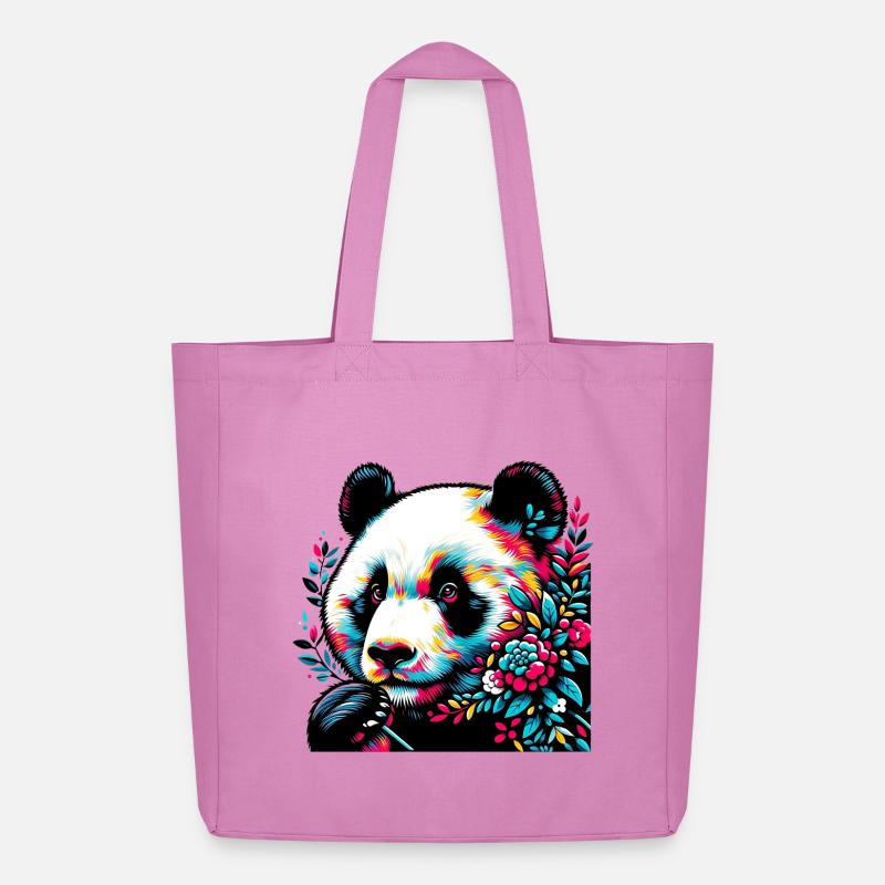 Panda - Midweight recycelter Stoffbeutel von Stanley/Stella - Pink