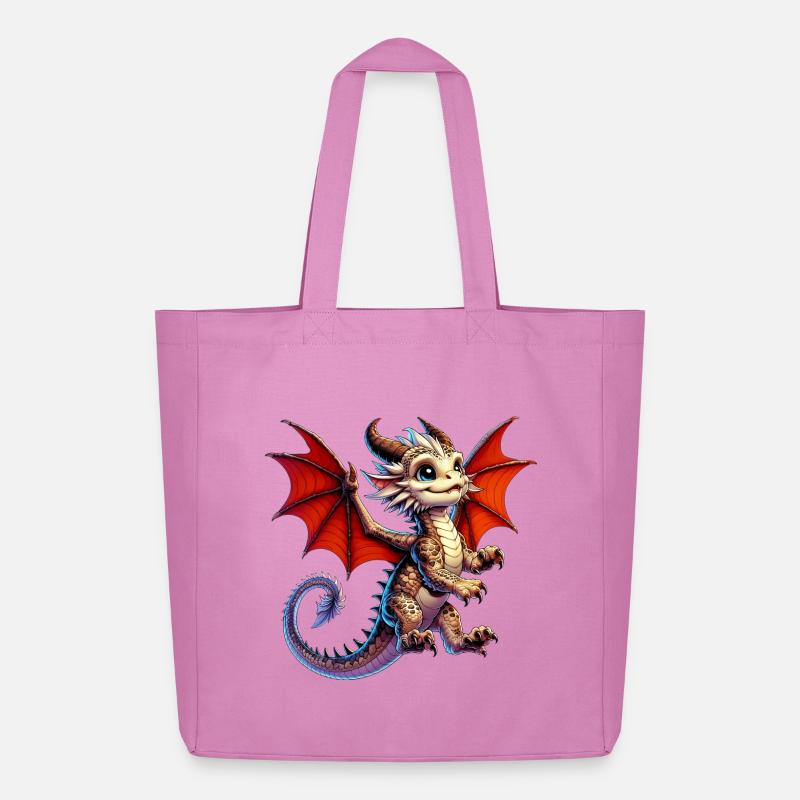 Drache - Midweight recycelter Stoffbeutel von Stanley/Stella - Pink