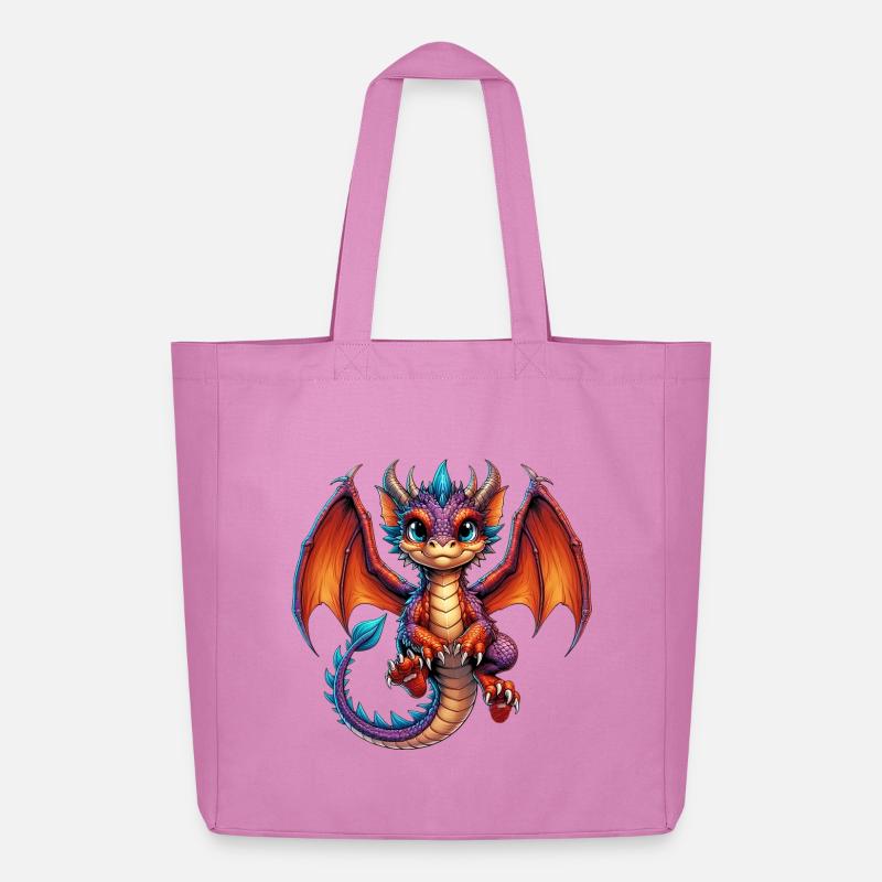 Drache - Midweight recycelter Stoffbeutel von Stanley/Stella - Pink