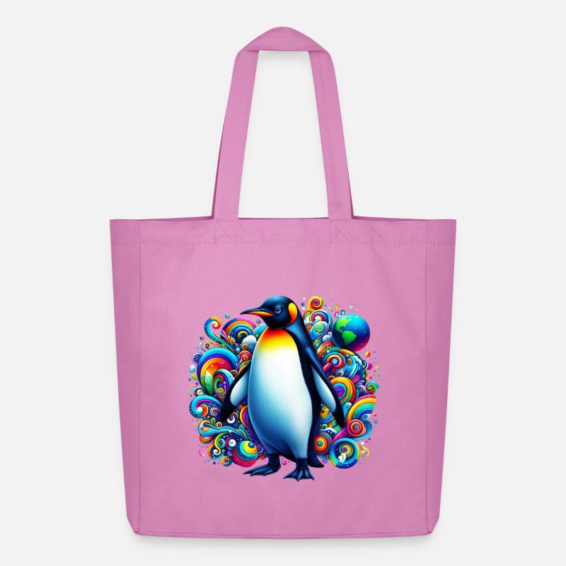 Pinguin - Midweight recycelter Stoffbeutel von Stanley/Stella - Pink