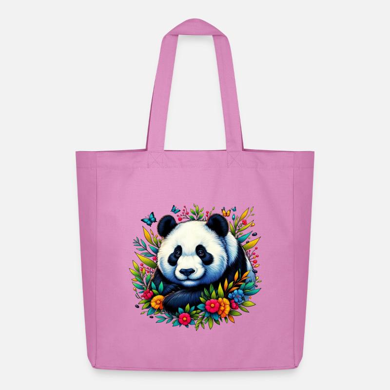 Panda - Midweight recycelter Stoffbeutel von Stanley/Stella - Pink