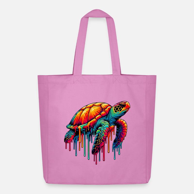 Schildkröte - Midweight recycelter Stoffbeutel von Stanley/Stella - Pink