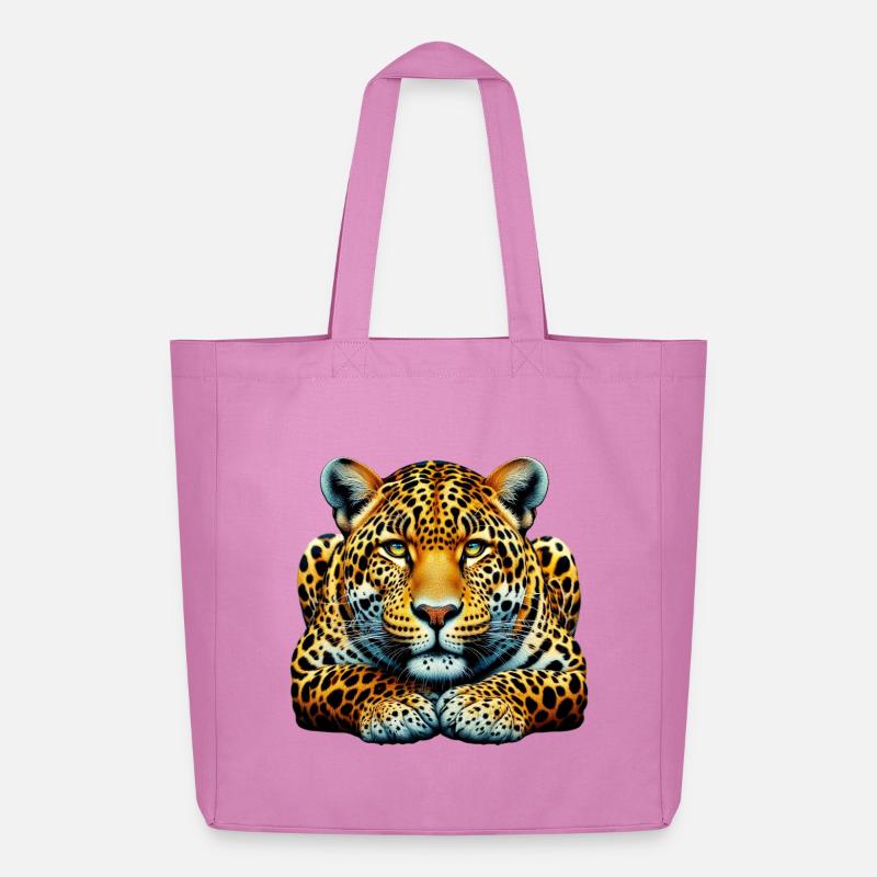 Leopard - Midweight recycelter Stoffbeutel von Stanley/Stella - Pink