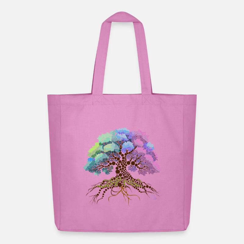 Lebensbaum - Midweight recycelter Stoffbeutel von Stanley/Stella - Pink
