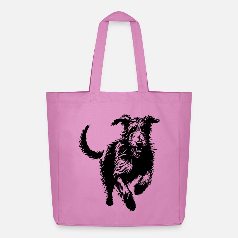 Irish Wolfhound - Midweight recycelter Stoffbeutel von Stanley/Stella - Pink