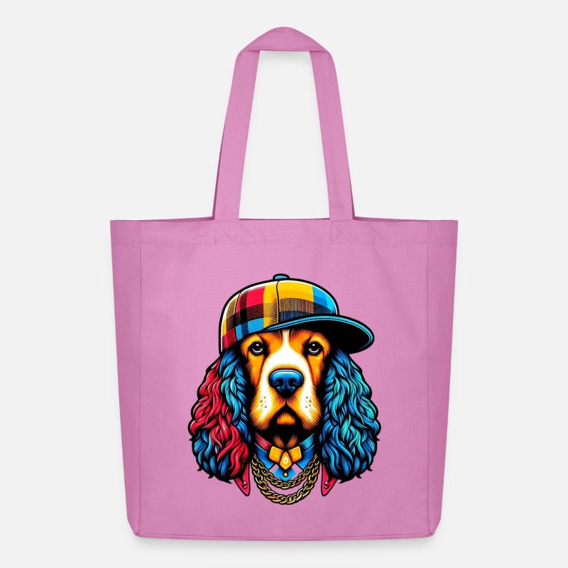 Hund - Midweight recycelter Stoffbeutel von Stanley/Stella - Pink