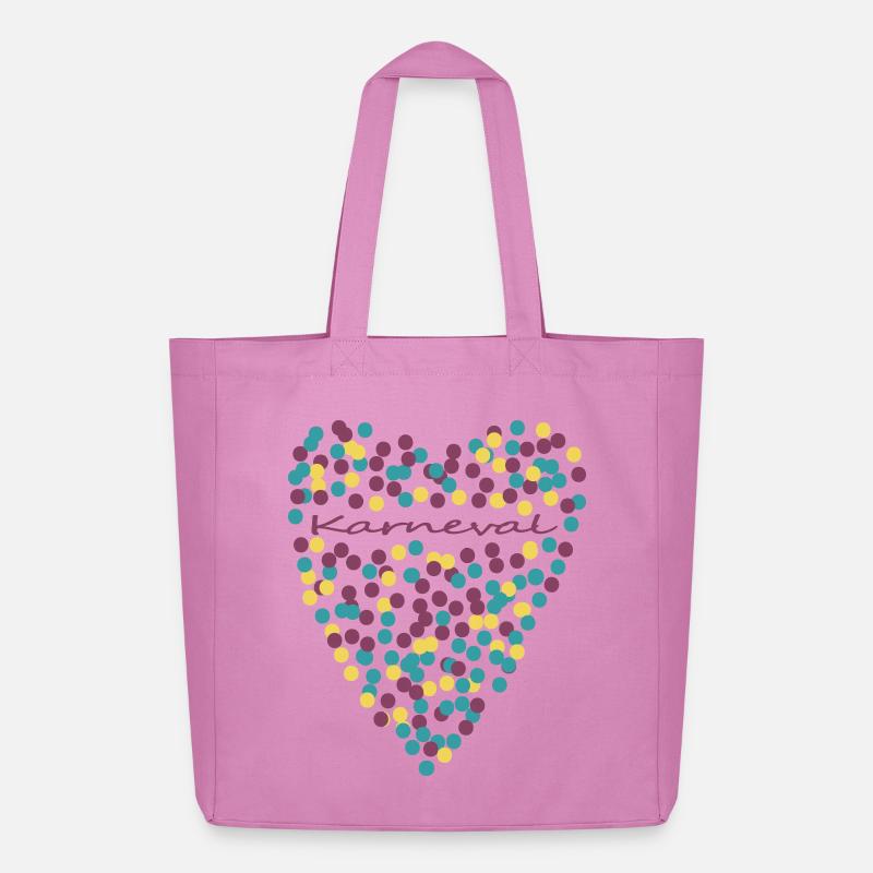 Karneval mit Herz - Midweight recycelter Stoffbeutel von Stanley/Stella - Pink