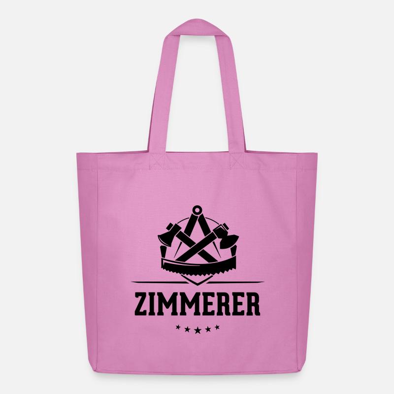 Zimmerer Zunft mit Schriftzug - Midweight recycelter Stoffbeutel von Stanley/Stella - Pink