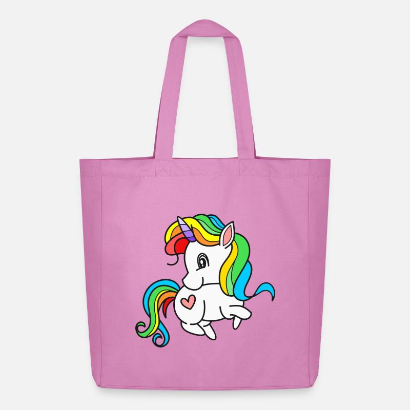 Einhorn Einhörner - Midweight recycelter Stoffbeutel von Stanley/Stella - Pink