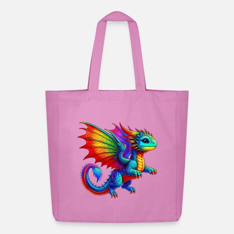 Drache - Midweight recycelter Stoffbeutel von Stanley/Stella - Pink